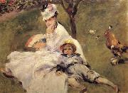 Pierre-Auguste Renoir Madame Claude Monet aver son Fils oil painting picture wholesale